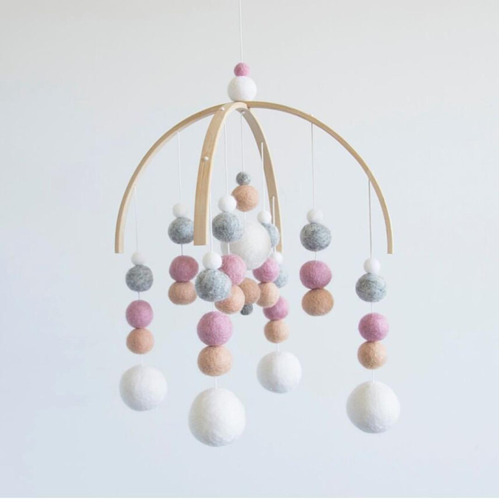 Baby Nursery Diy - Houten mobiel ophangframe-set voor draaiende speeltjes,
