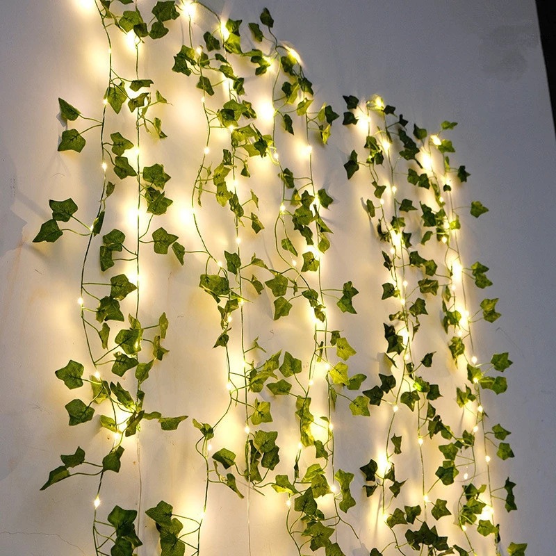 Baby Nursery Light - 2M Groene Blad Lichtslingers Kunstmatige Klimop