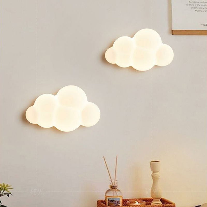 Baby Nursery Light - Witte Wolk Wandlampen Voor Kinderkamer Kinderkamer