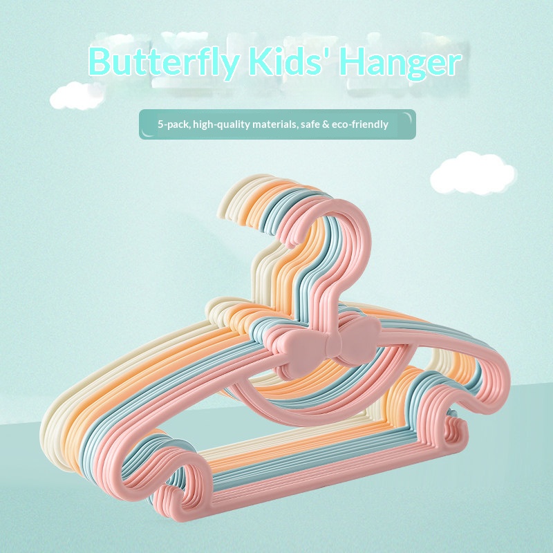 Baby Nursery Hooks - PP Plastic Babyhangers met Schattige Strik,