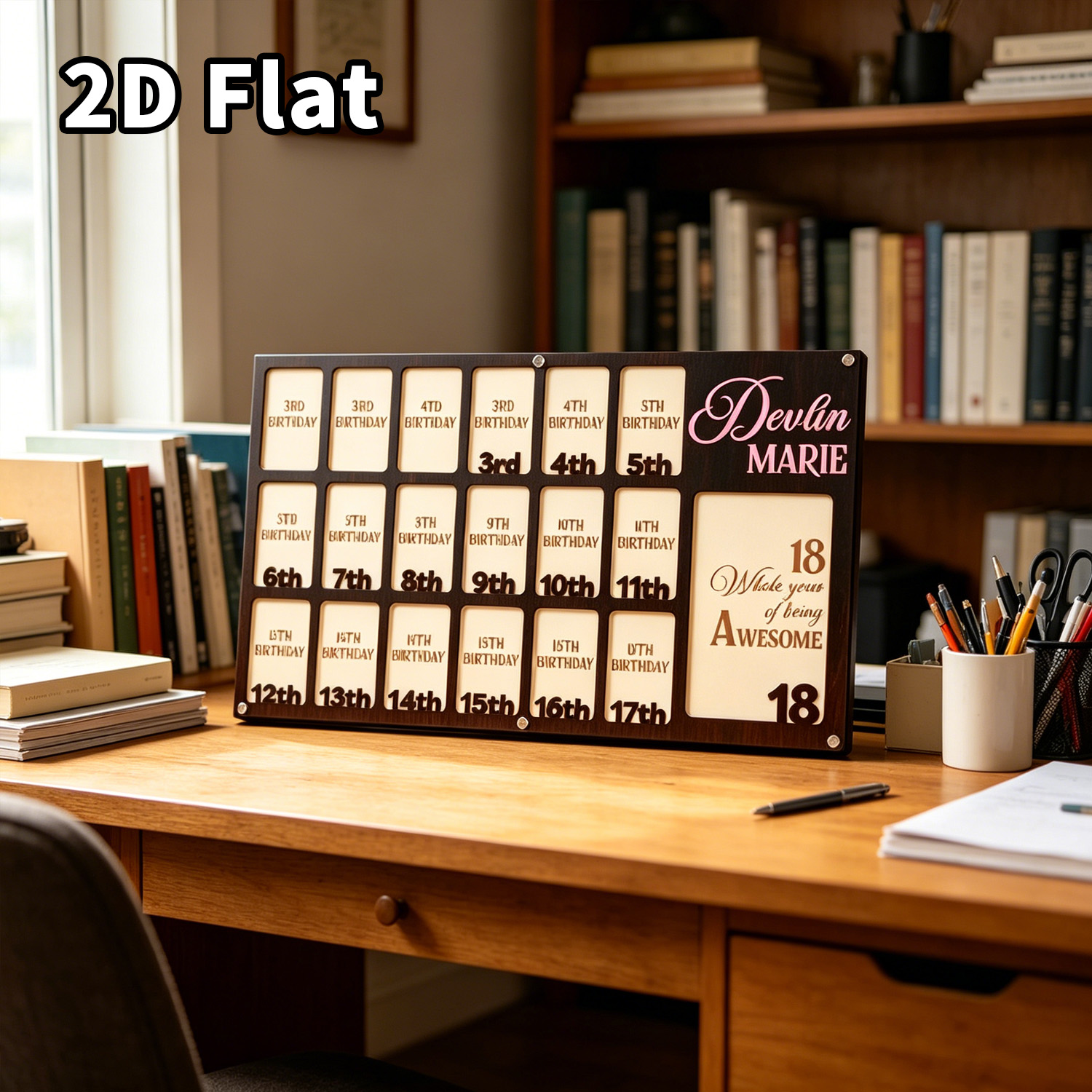 Baby Nursery Diy - 1Pc Custom Grade Fotolijst Houten Plaquette