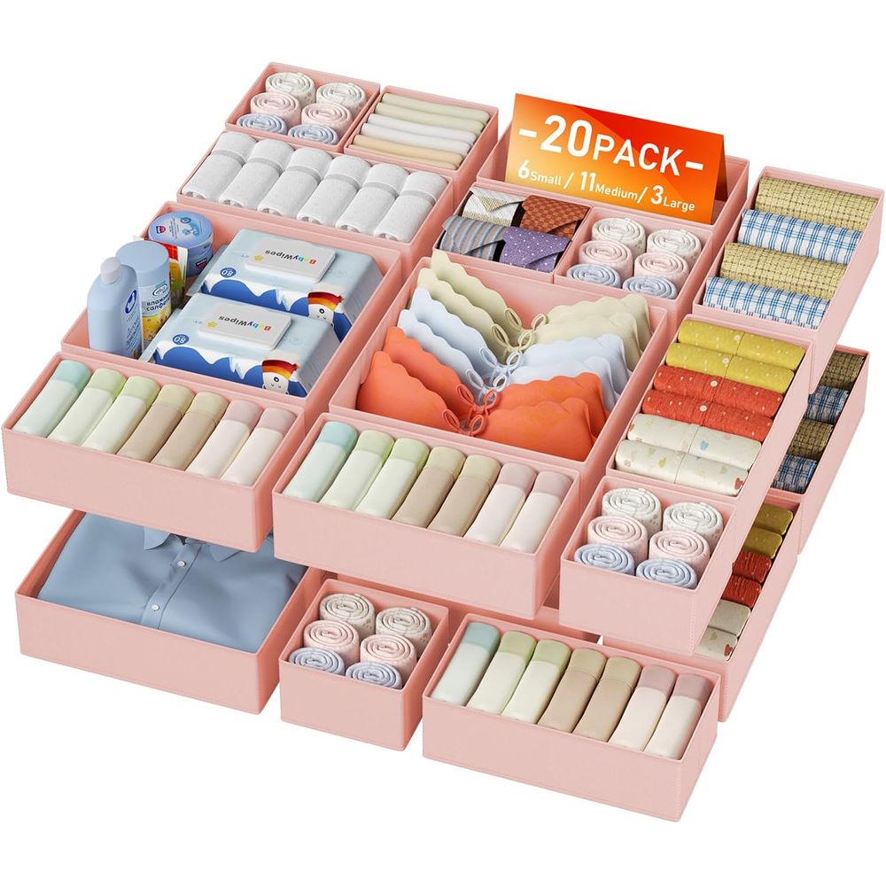 Baby Nursery Drawers - Organizer Kleding 20-pack - Opvouwbare baby-organizers