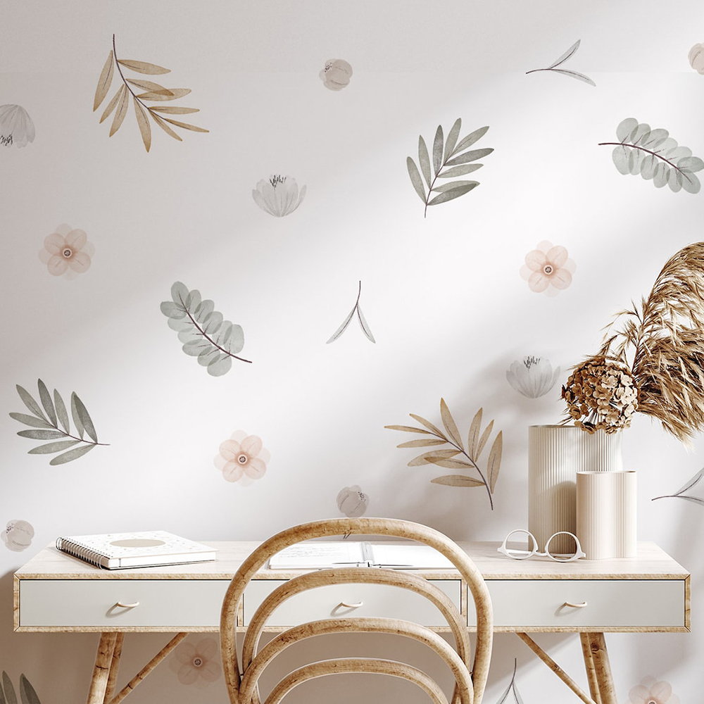 Baby Nursery Diy - Boho Bladeren Botanische DIY Muurstickers Art