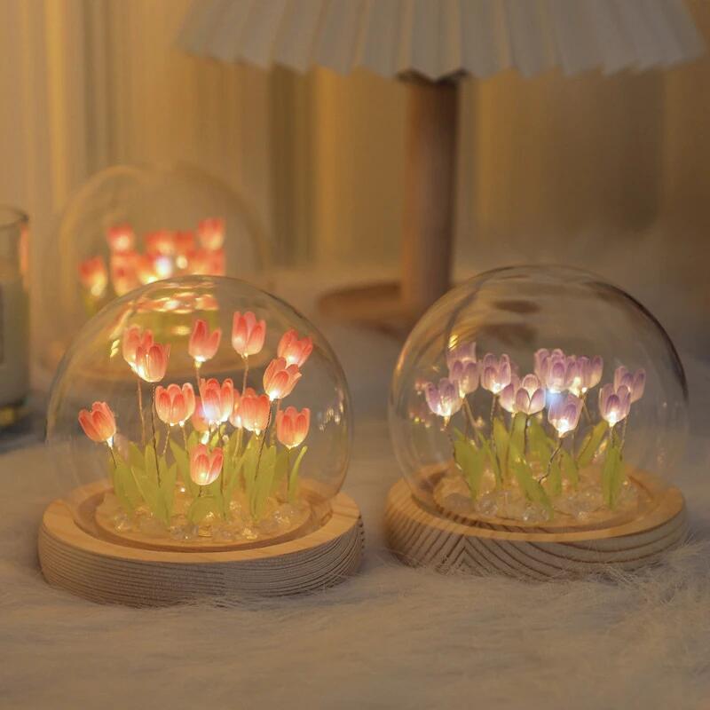 Baby Nursery Light - Kunstmatige Tulp Bloem Nachtlampje Ornamenten Handgemaakte