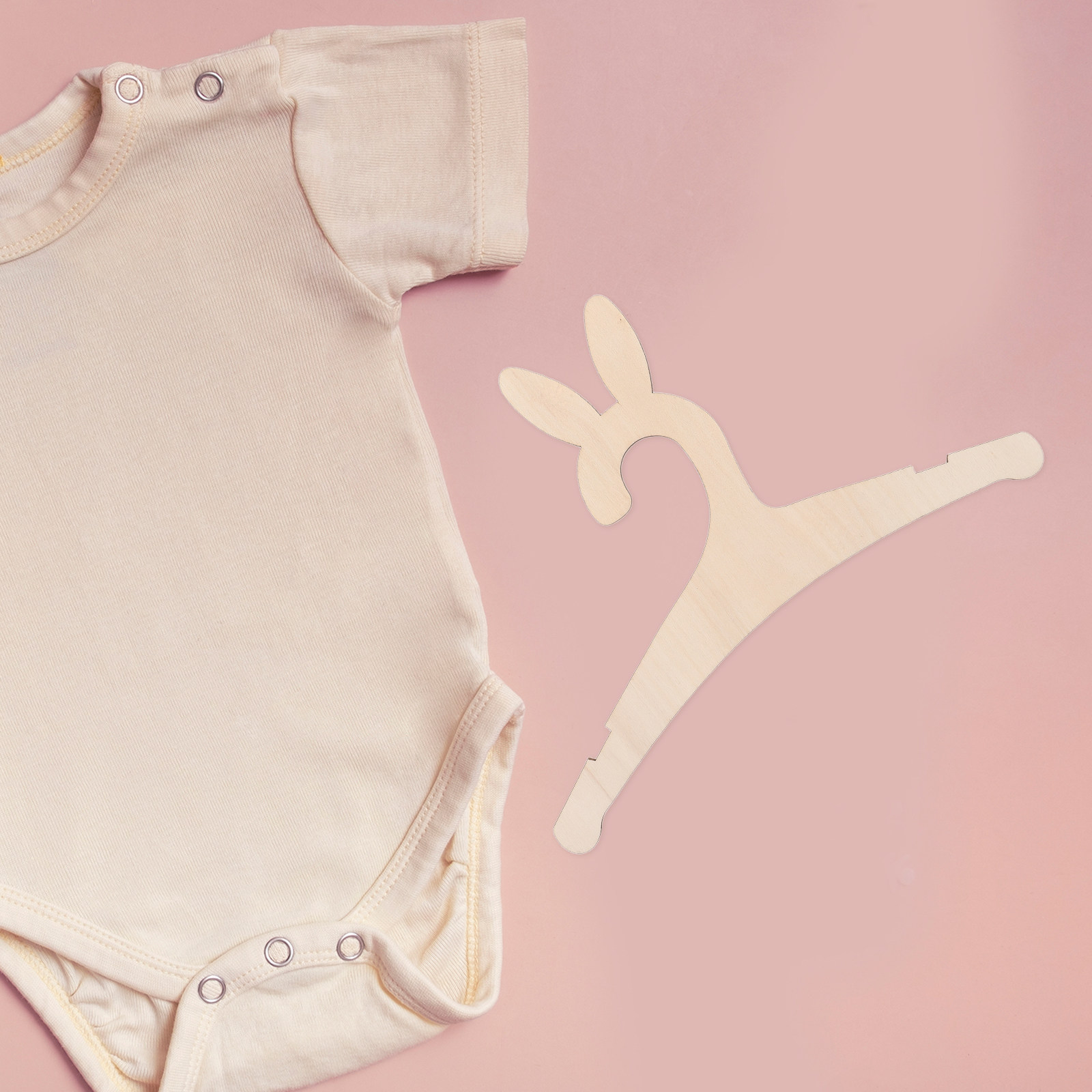 Baby Nursery Diy - 5 stuks DIY houten babykledinghangers met