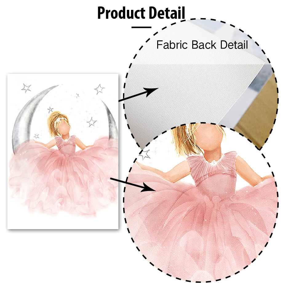 Roze Engel Meisje Zon Maan Wol - Baby Nursery Animal Pictures recensie en prijs