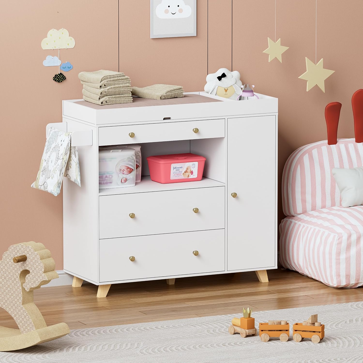 Babyverschoontafel, moderne lu - Baby Nursery Drawers recensie en prijs