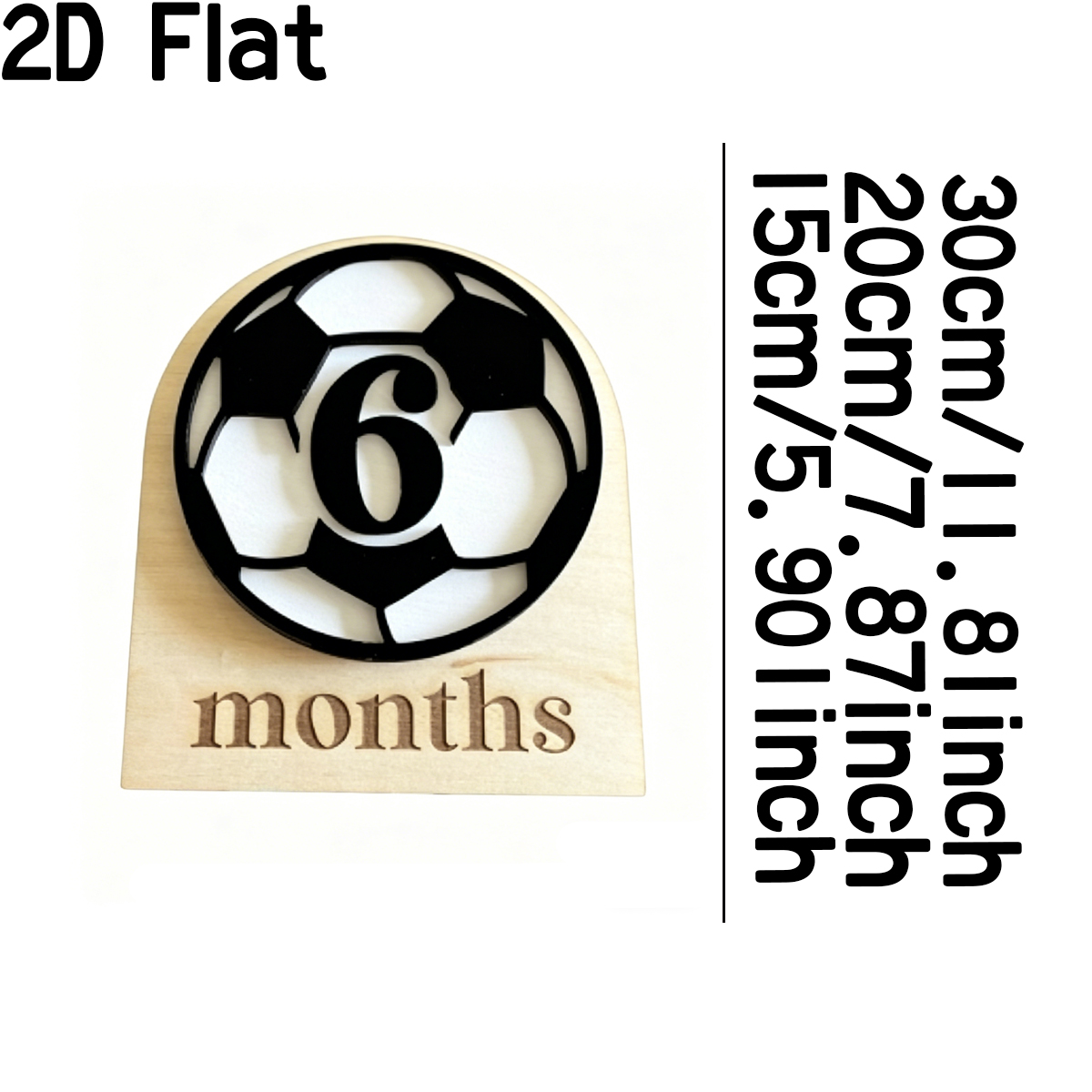 1Pc Custom Voetbalstijl Houten - Baby Nursery Diy recensie en prijs