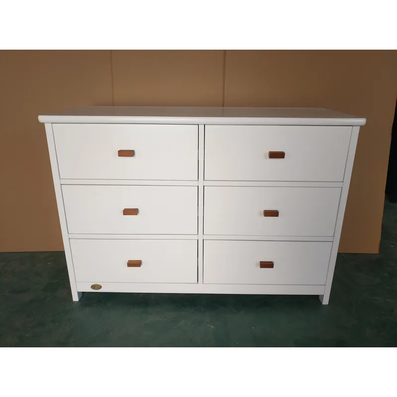 Witte baby opbergkast met 6 la - Baby Nursery Drawers recensie en prijs