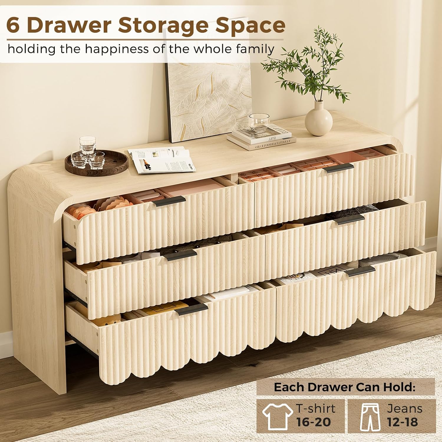 Houten 6-ladenkast kinderkamer - Baby Nursery Drawers recensie en prijs
