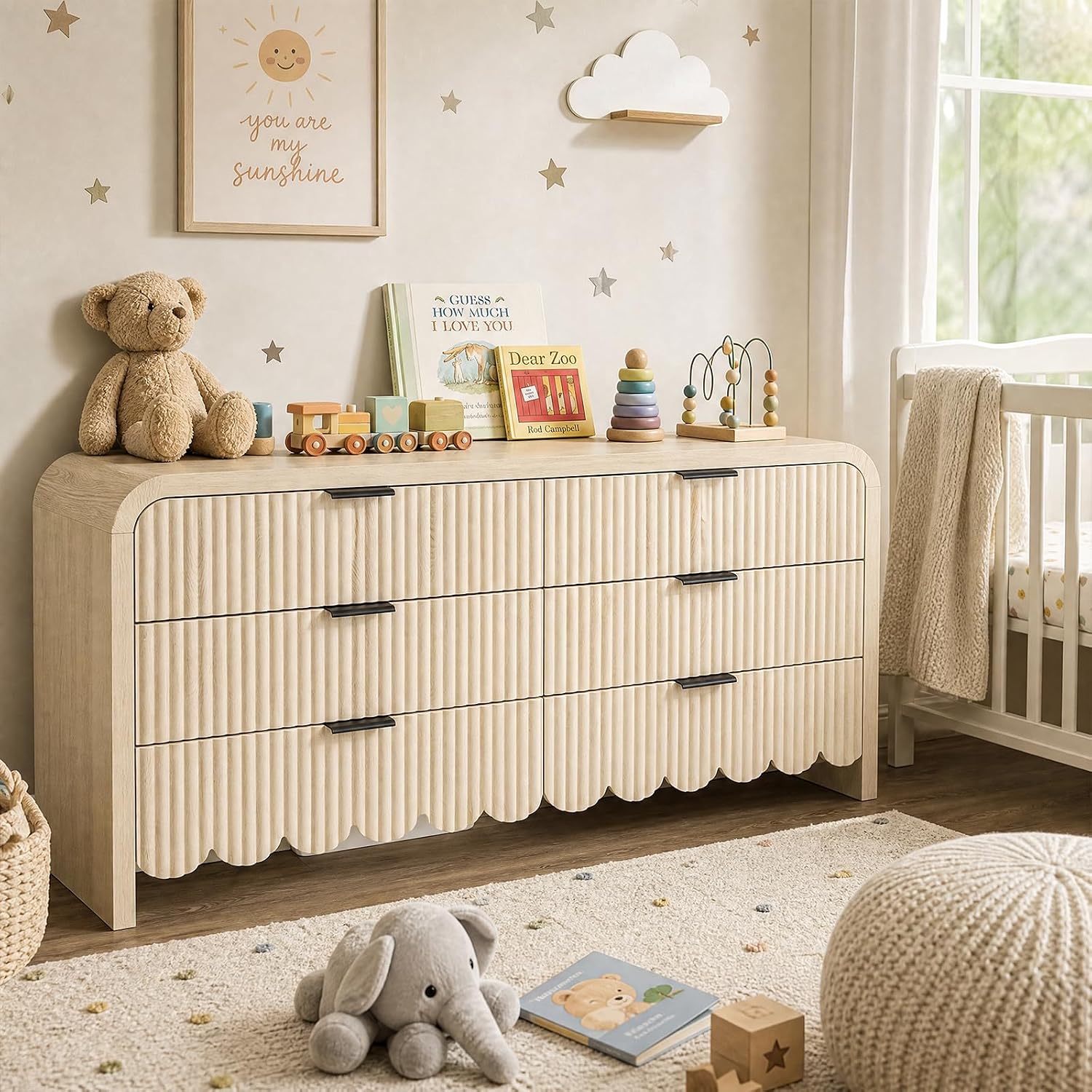 Houten 6-ladenkast kinderkamer - Baby Nursery Drawers recensie en prijs