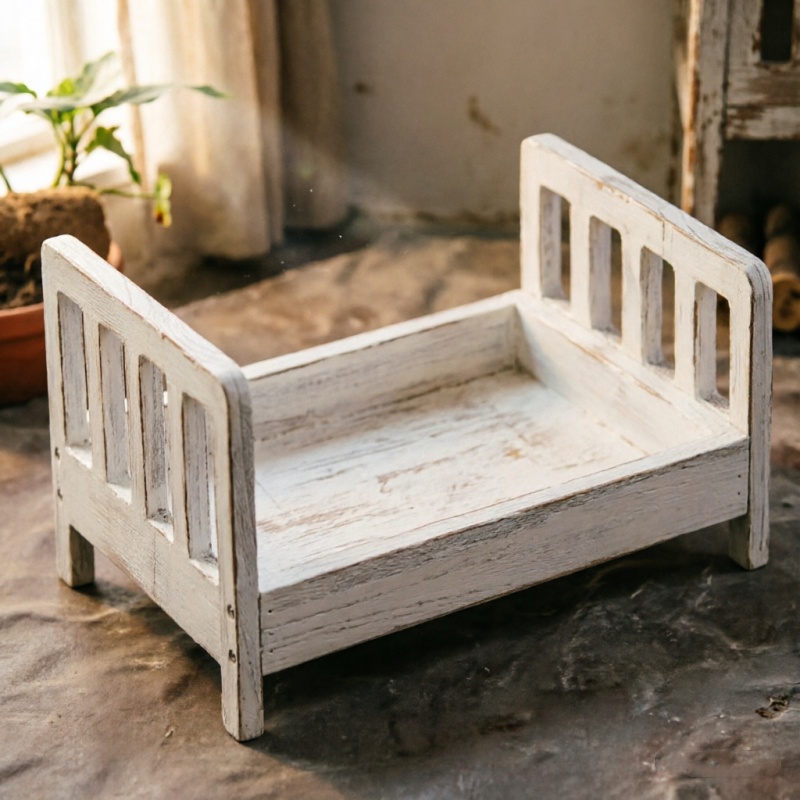 Baby poseerbank Retro houten b - Baby Nursery Bed recensie en prijs