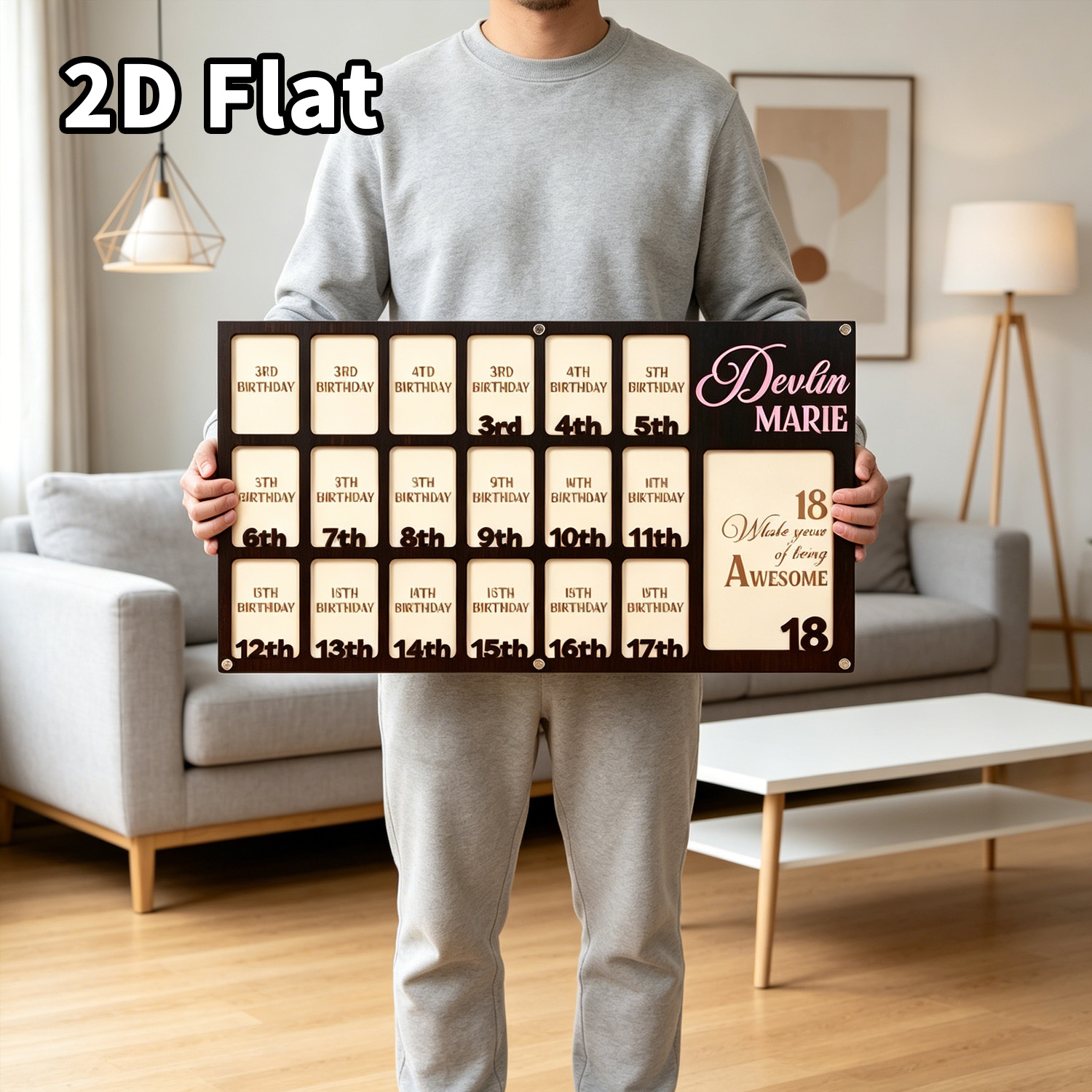 1Pc Custom Grade Fotolijst Hou - Baby Nursery Diy recensie en prijs