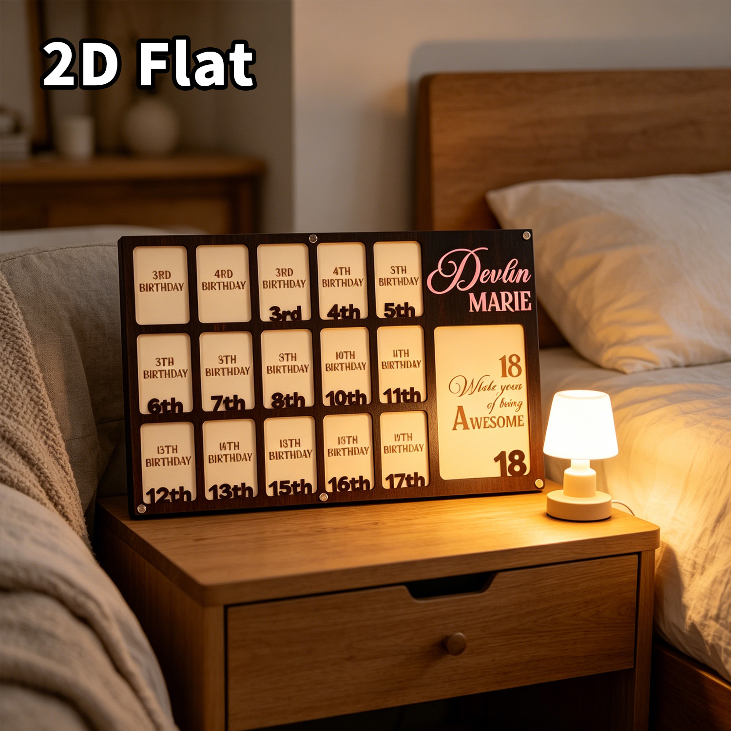 1Pc Custom Grade Fotolijst Hou - Baby Nursery Diy recensie en prijs