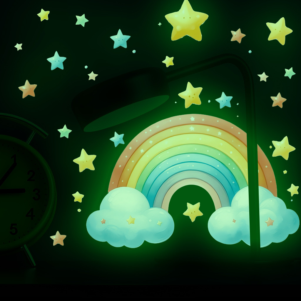 Cartoon regenboog lichtgevende - Baby Nursery Diy recensie en prijs