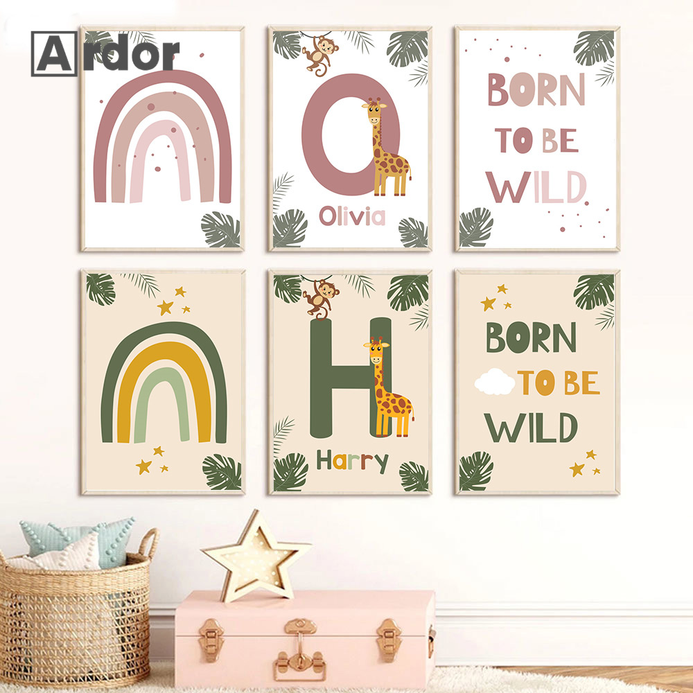 Nordic Jungle Animal Posters A - Baby Nursery Animal Pictures recensie en prijs