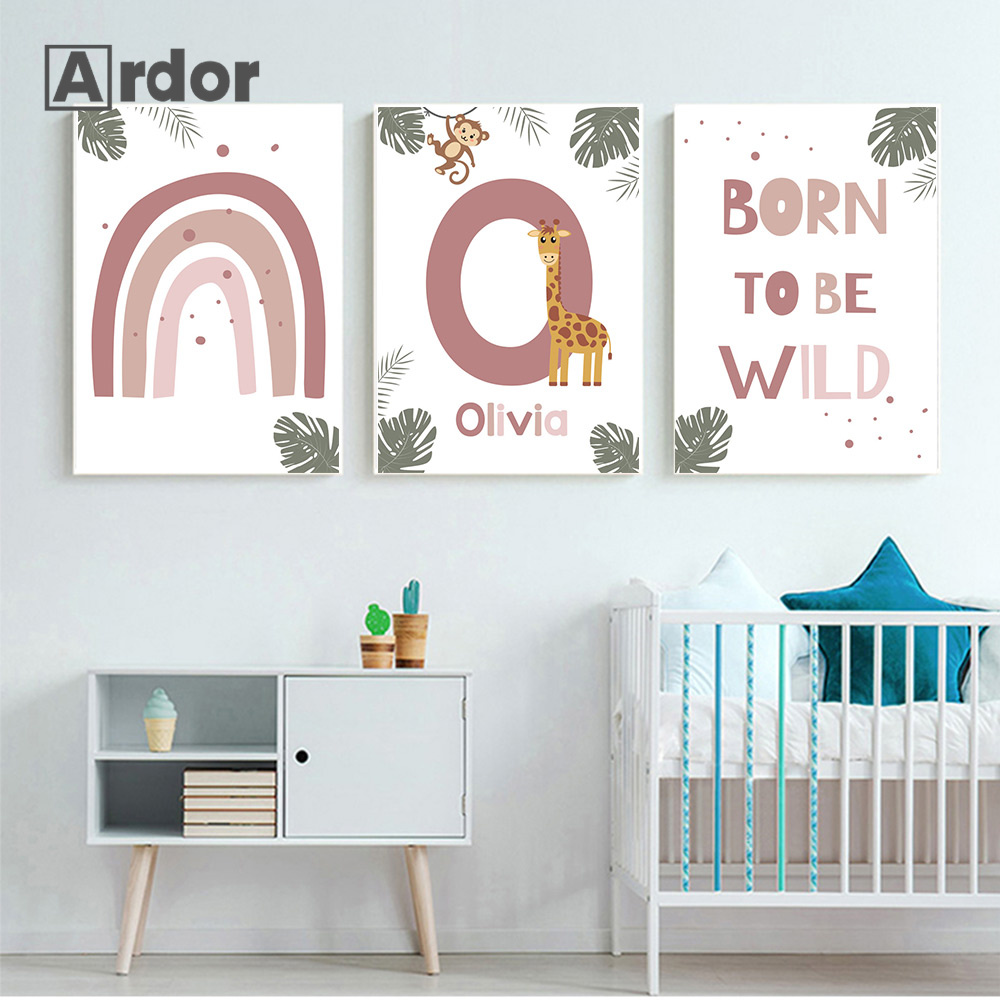 Nordic Jungle Animal Posters A - Baby Nursery Animal Pictures recensie en prijs