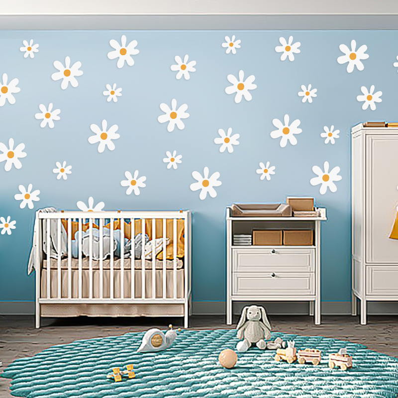 Boho Daisy Bloemen Muursticker - Baby Nursery Diy recensie en prijs
