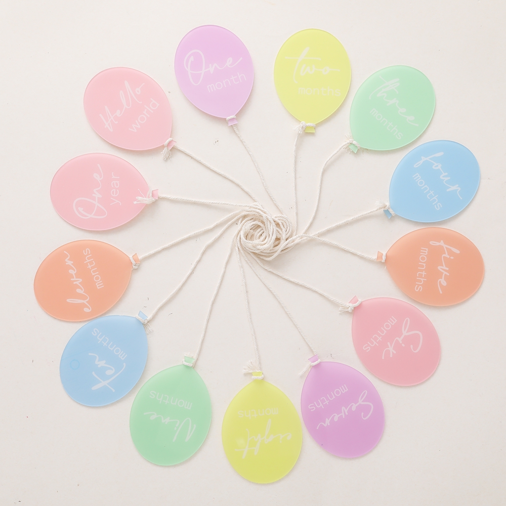 13PCS acryl ballon baby mijlpa - Baby Nursery Age recensie en prijs