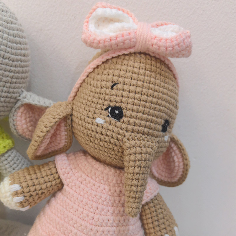 Handgemaakte gehaakte olifant  - Baby Nursery Diy recensie en prijs