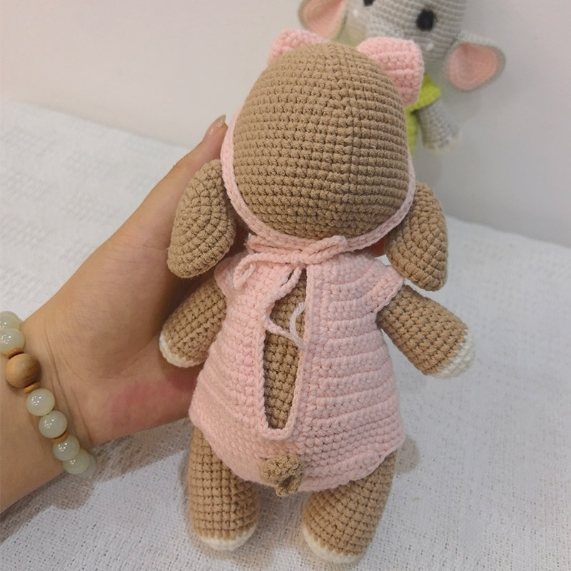Handgemaakte gehaakte olifant  - Baby Nursery Diy recensie en prijs