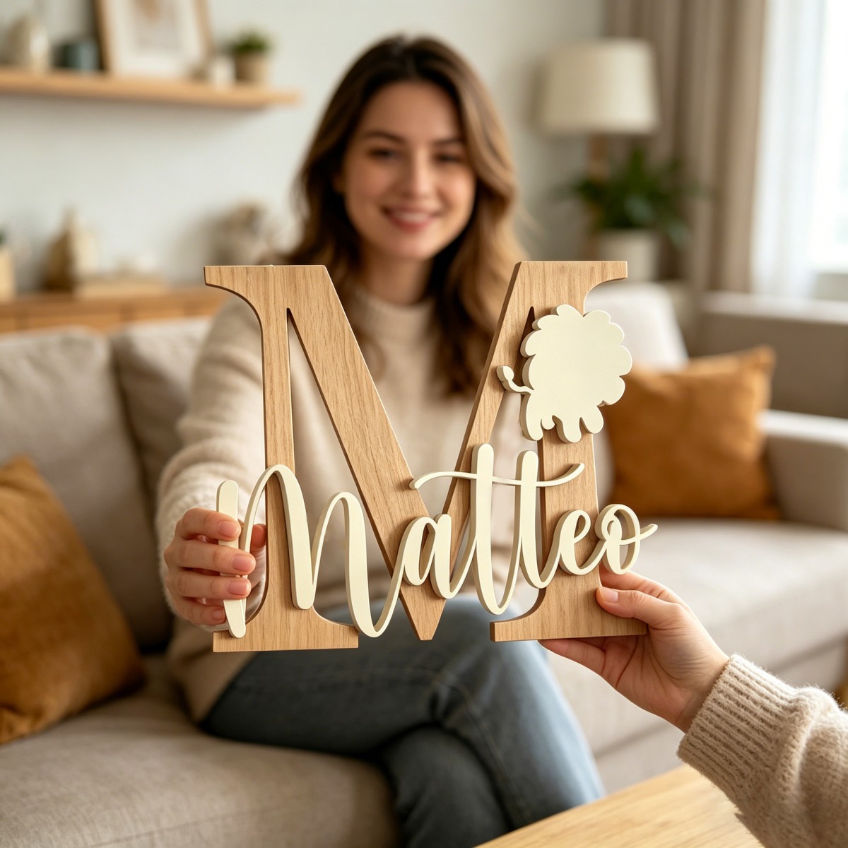 1Pc Aangepaste Leeuw Naam & In - Baby Nursery Diy recensie en prijs