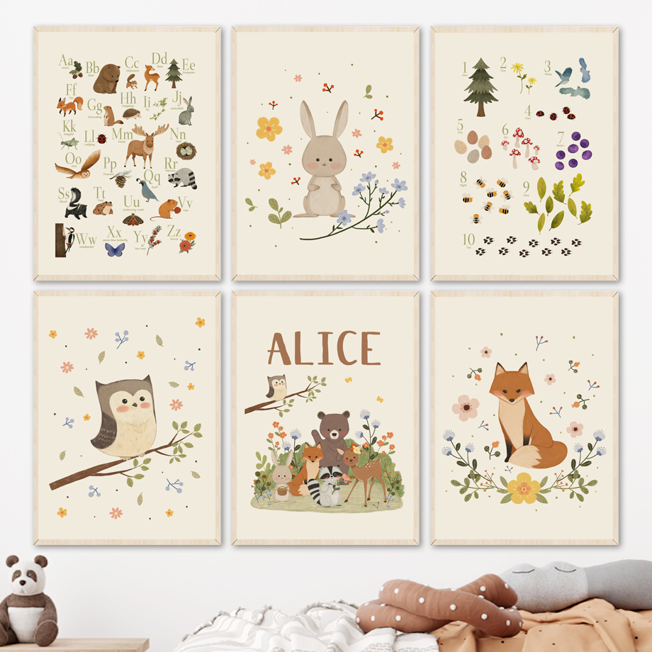 1 stuk frameloos schattig koni - Baby Nursery Animal Pictures recensie en prijs