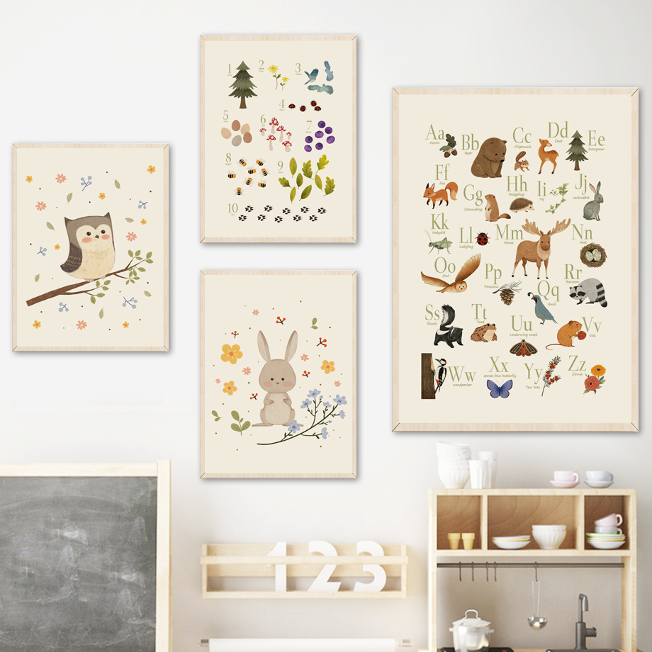 1 stuk frameloos schattig koni - Baby Nursery Animal Pictures recensie en prijs