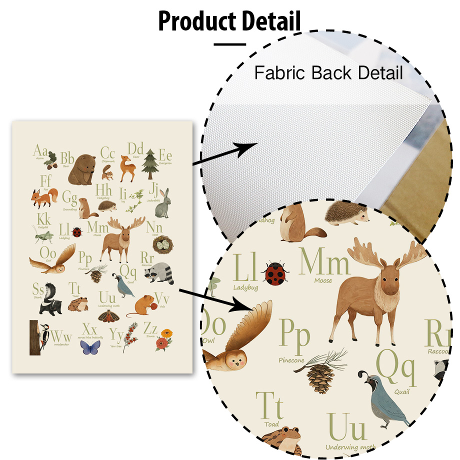 1 stuk frameloos schattig koni - Baby Nursery Animal Pictures recensie en prijs