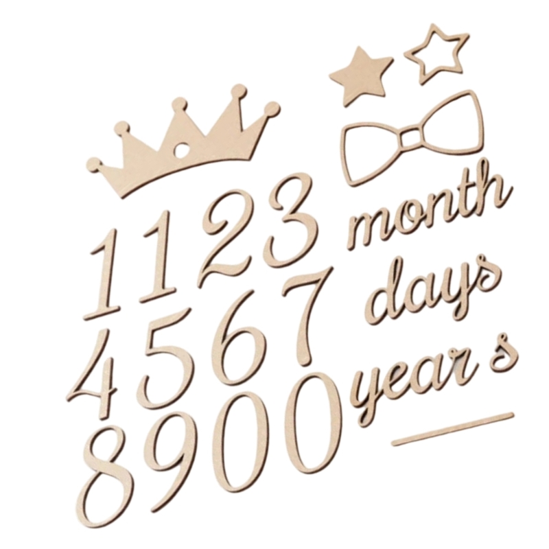 Houten Mijlpalen Nummer en Woo - Baby Nursery Age recensie en prijs