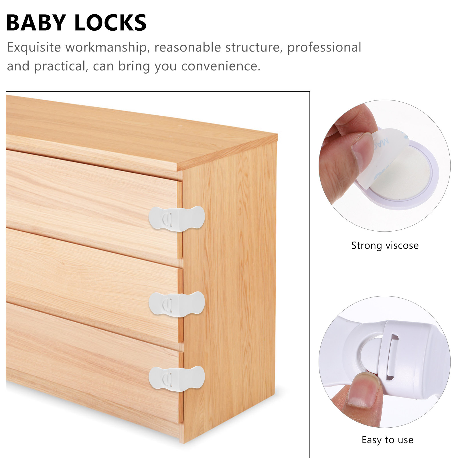 6 stuks babyveiligheidssloten  - Baby Nursery Drawers recensie en prijs