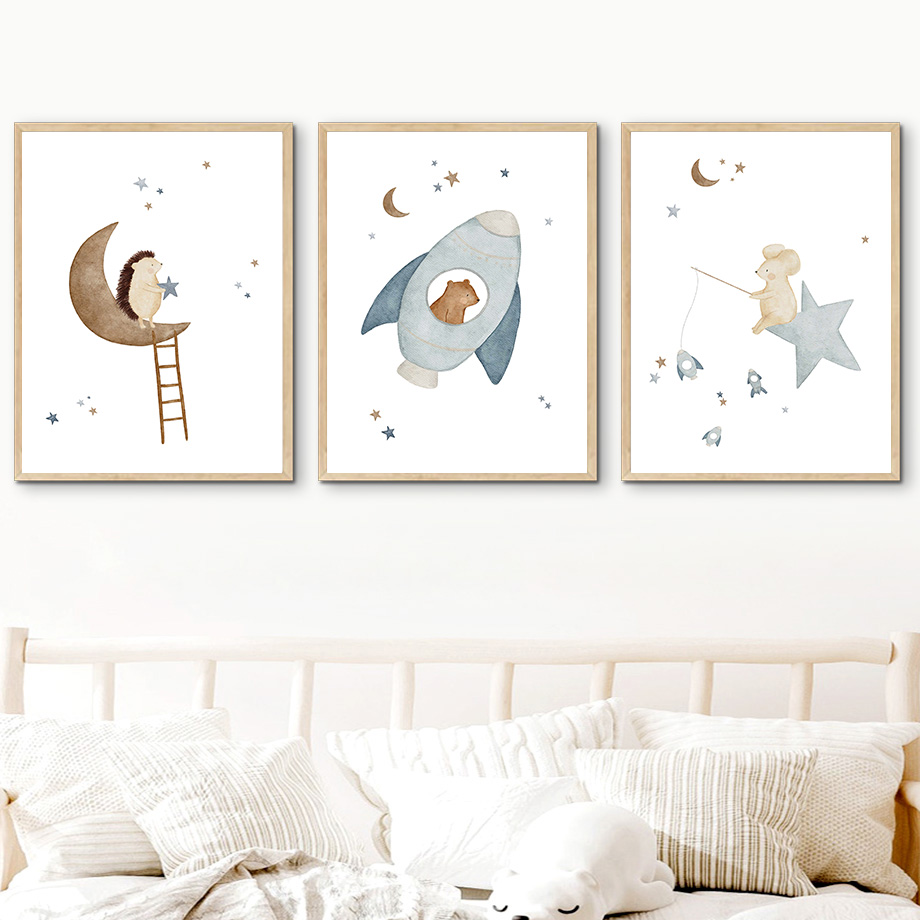 Cartoon Dieren Kinderkamer Muu - Baby Nursery Animal Pictures recensie en prijs