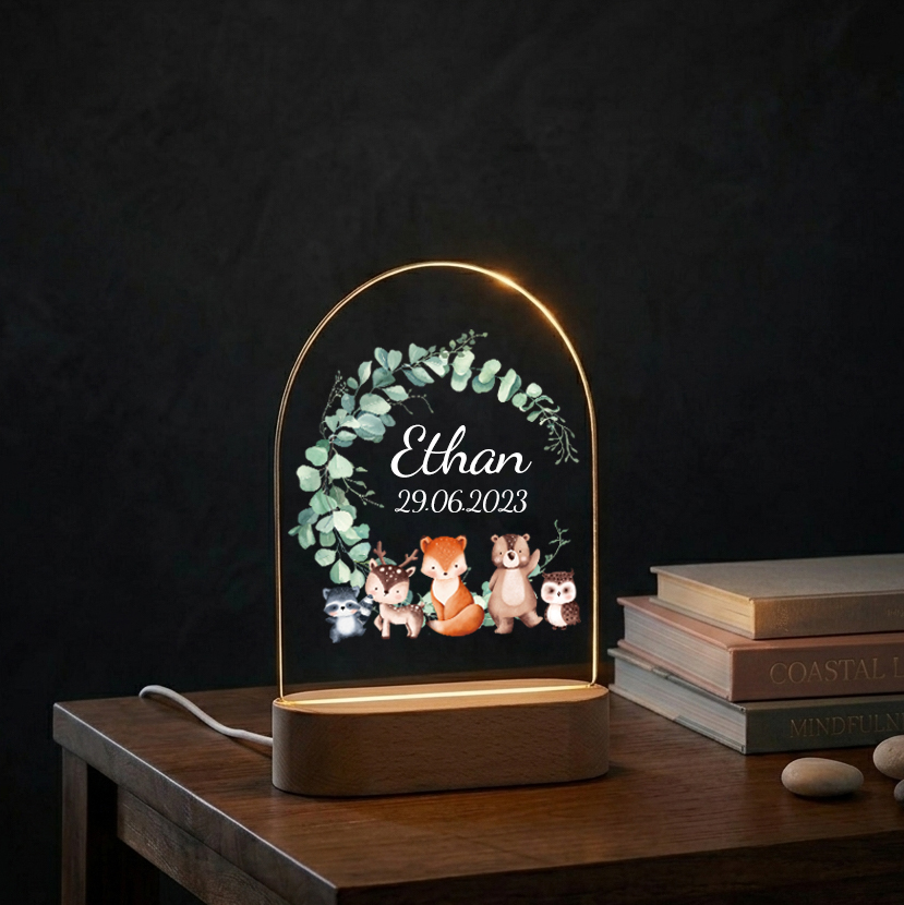 Gepersonaliseerde baby-nachtla - Baby Nursery Light recensie en prijs
